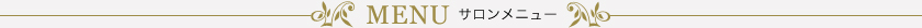 サロンメニュー